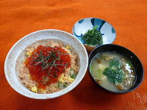 5月23日　鮭の親子丼.JPG